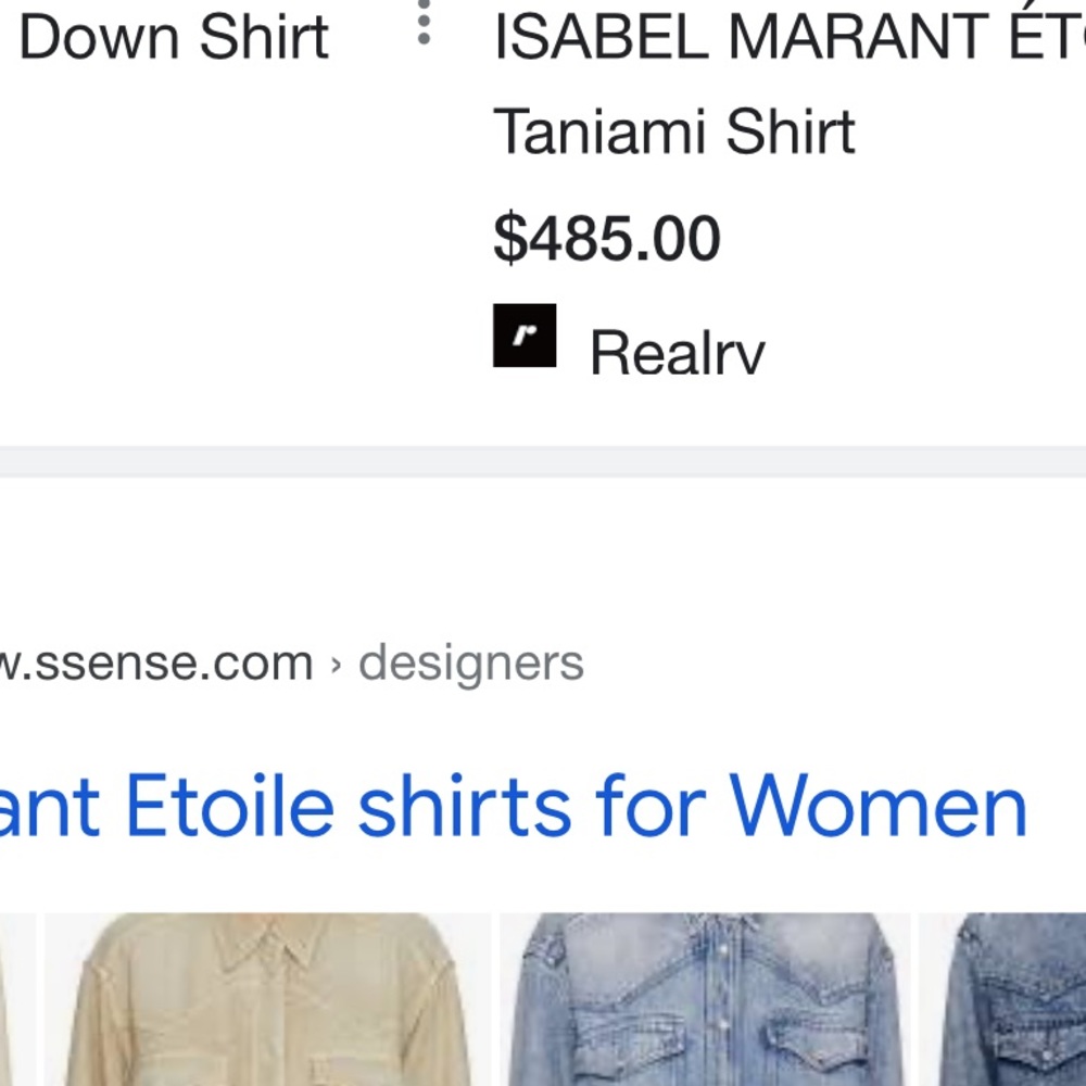 Isabel Etoile Merant tanamia shirt in beige. NWOT. Retail 475 - Picture 6 of 11